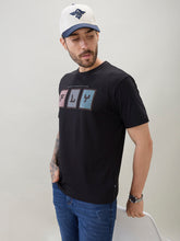 Men's Typography Chest Print Half Sleeves Regular Fit Polo T-Shirt